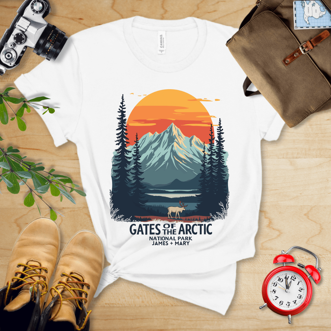 AnywherePOD T-Shirt White / S Gates of the Arctic National Park Shirt + Personalization