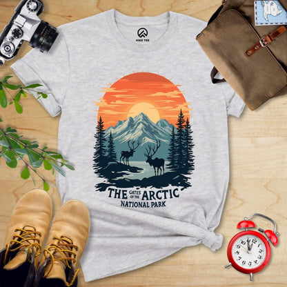 Hike Tee T-Shirt Athletic Heather / S Gates of the Arctic National Park Shirt