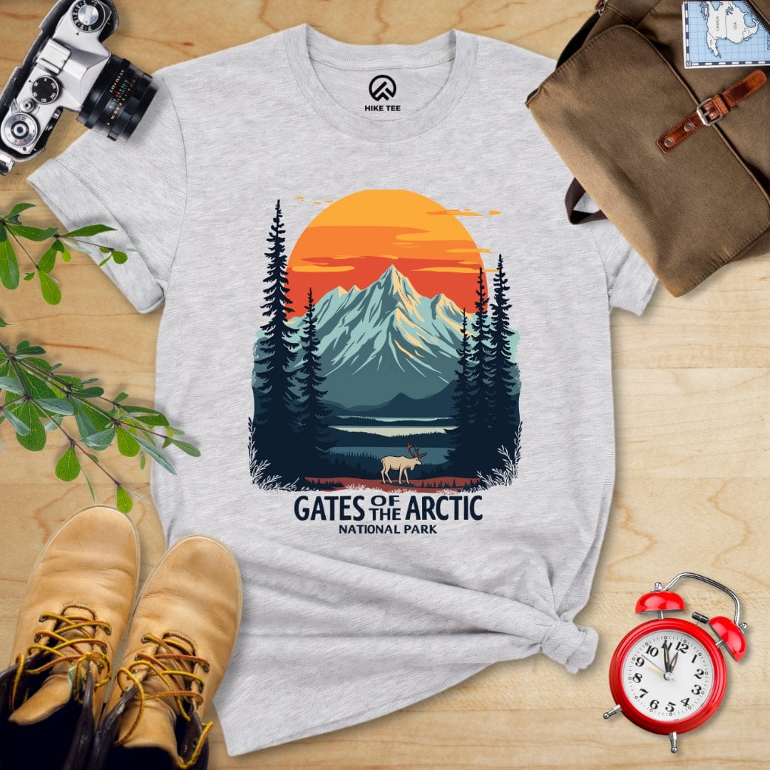 Hike Tee T-Shirt Athletic Heather / S Gates of the Arctic National Park Shirt