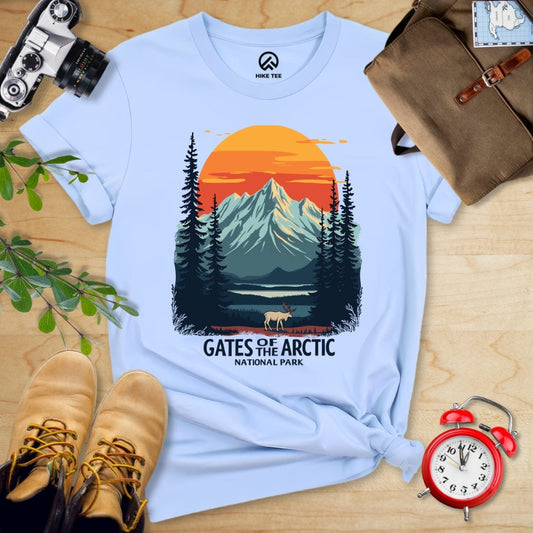 Hike Tee T-Shirt Baby Blue / S Gates of the Arctic National Park Shirt