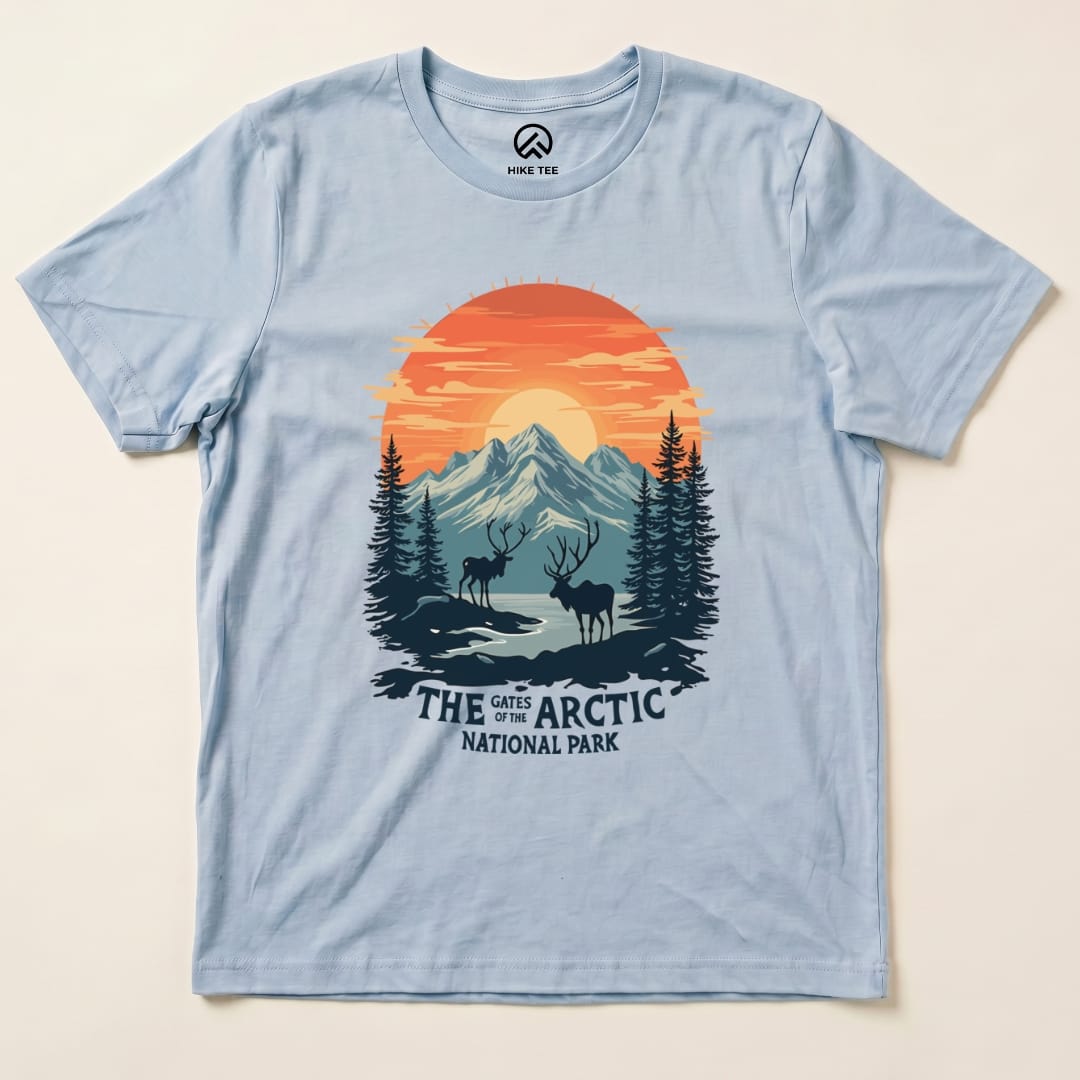 Hike Tee T-Shirt Baby Blue / S Gates of the Arctic National Park Shirt