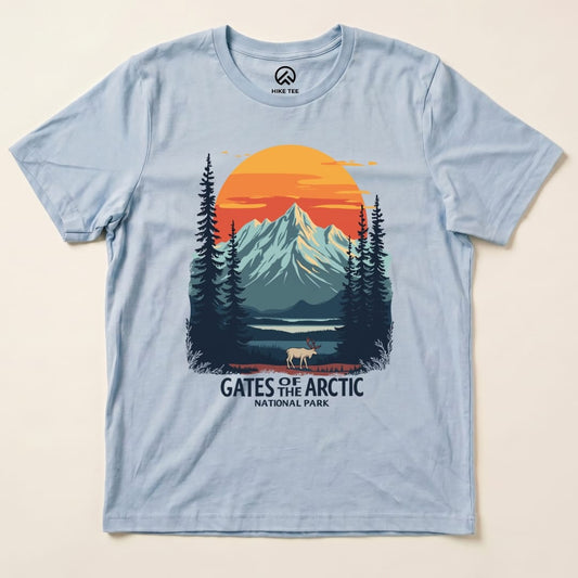 Hike Tee T-Shirt Baby Blue / S Gates of the Arctic National Park Shirt