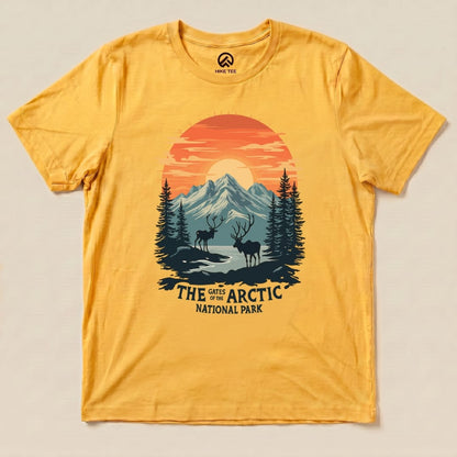 Hike Tee T-Shirt Gold / S Gates of the Arctic National Park Shirt