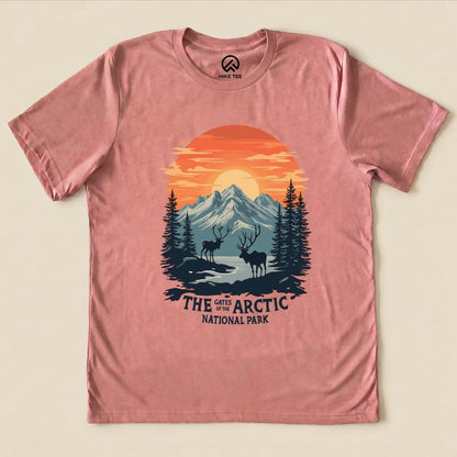 Hike Tee T-Shirt Heather Mauve / S Gates of the Arctic National Park Shirt