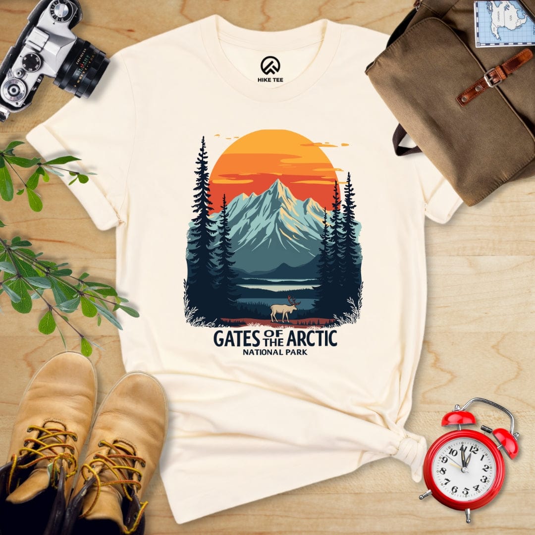 Hike Tee T-Shirt Natural / S Gates of the Arctic National Park Shirt