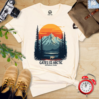 Hike Tee T-Shirt Natural / S Gates of the Arctic National Park Shirt
