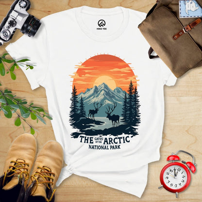 Hike Tee T-Shirt White / S Gates of the Arctic National Park Shirt