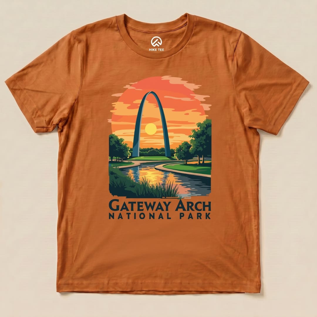 Hike Tee T-Shirt Autumn / S Gateway Arch National Park Shirt
