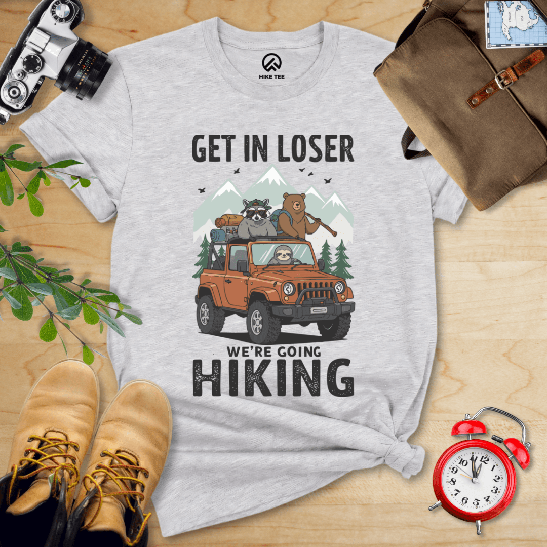 Hike Tee T-Shirt Athletic Heather / S Get in Loser Hiking Shirt
