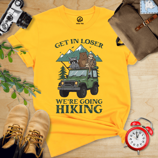 Hike Tee T-Shirt Gold / S Get In Loser Hiking Shirt
