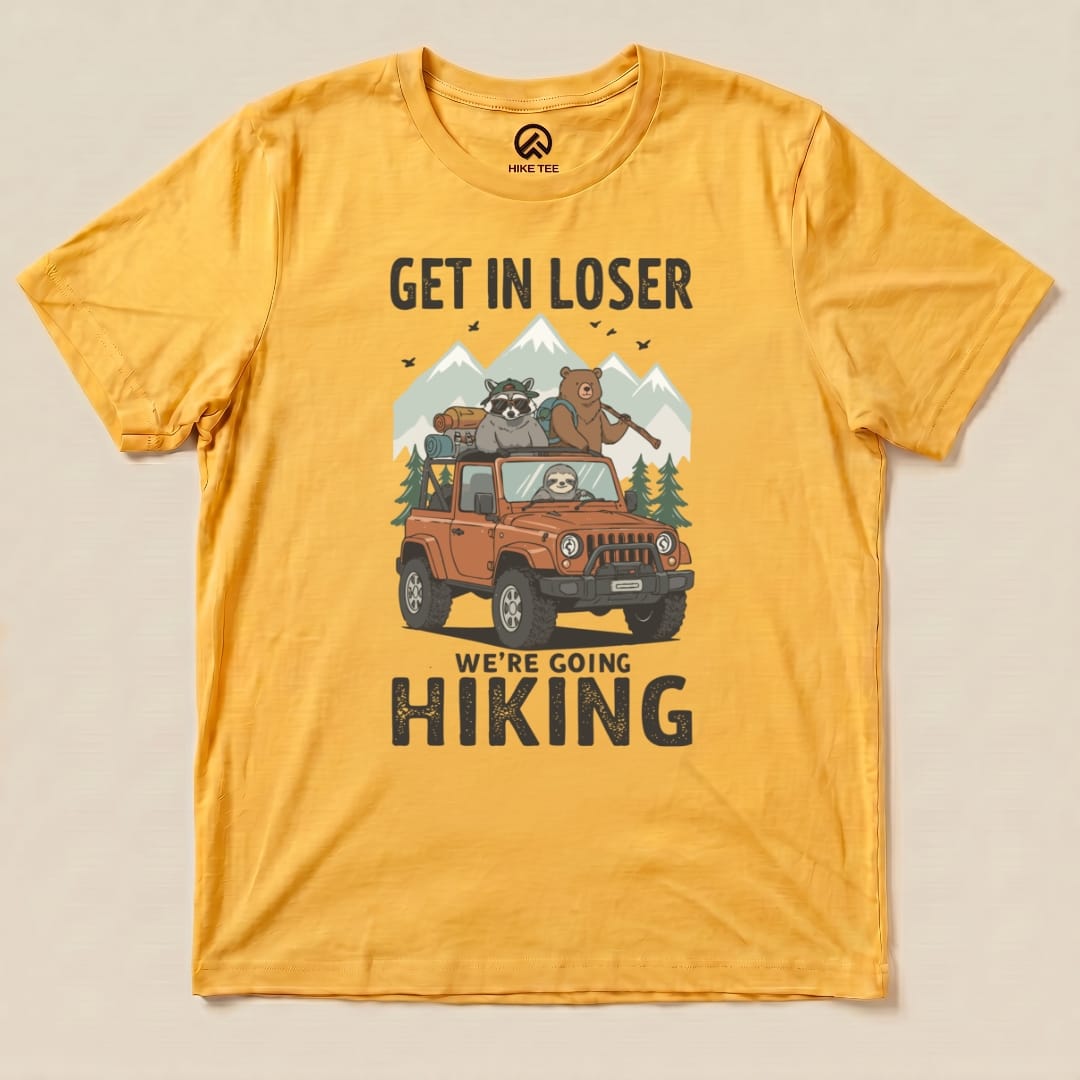 Hike Tee T-Shirt Gold / S Get in Loser Hiking Shirt
