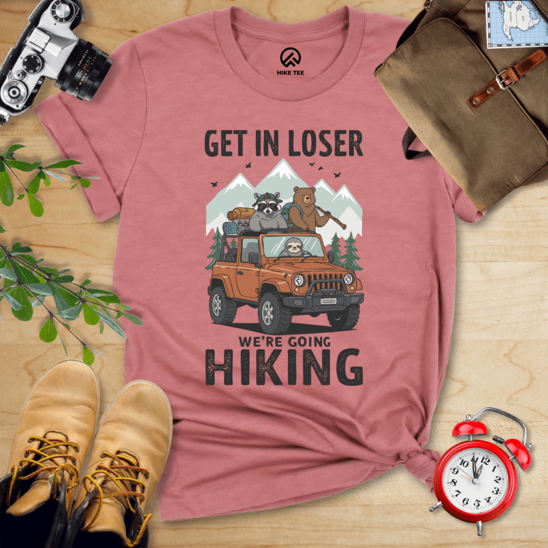 Hike Tee T-Shirt Heather Mauve / S Get in Loser Hiking Shirt