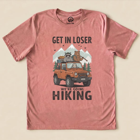 Hike Tee T-Shirt Heather Mauve / S Get in Loser Hiking Shirt