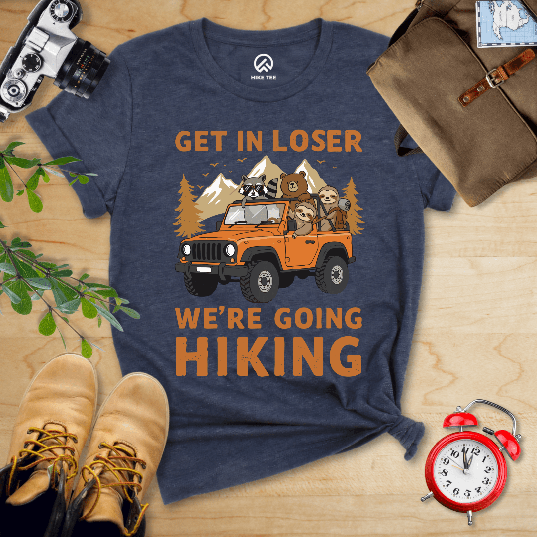 Hike Tee T-Shirt Heather Navy / S Get in Loser Hiking Shirt