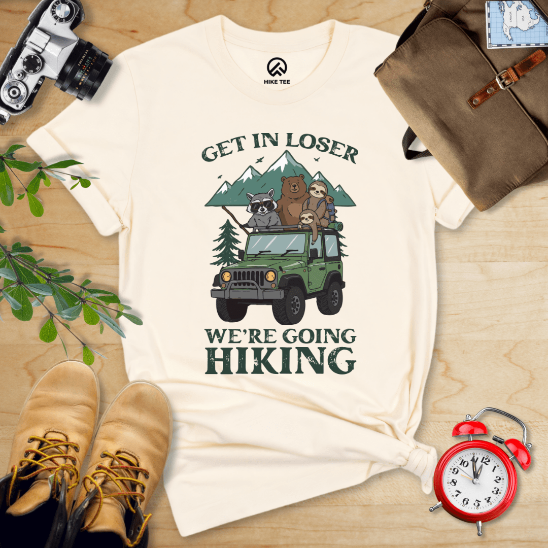 Hike Tee T-Shirt Natural / S Get In Loser Hiking Shirt