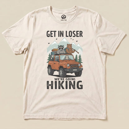Hike Tee T-Shirt Natural / S Get in Loser Hiking Shirt