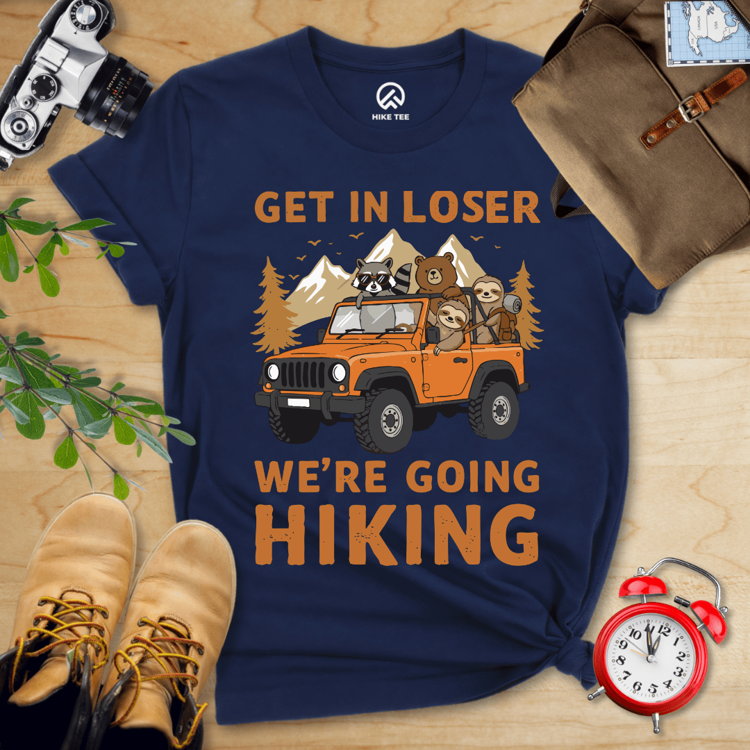Hike Tee T-Shirt Navy / S Get in Loser Hiking Shirt