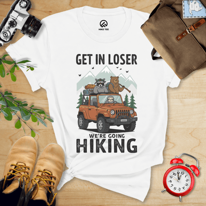 Hike Tee T-Shirt White / S Get in Loser Hiking Shirt