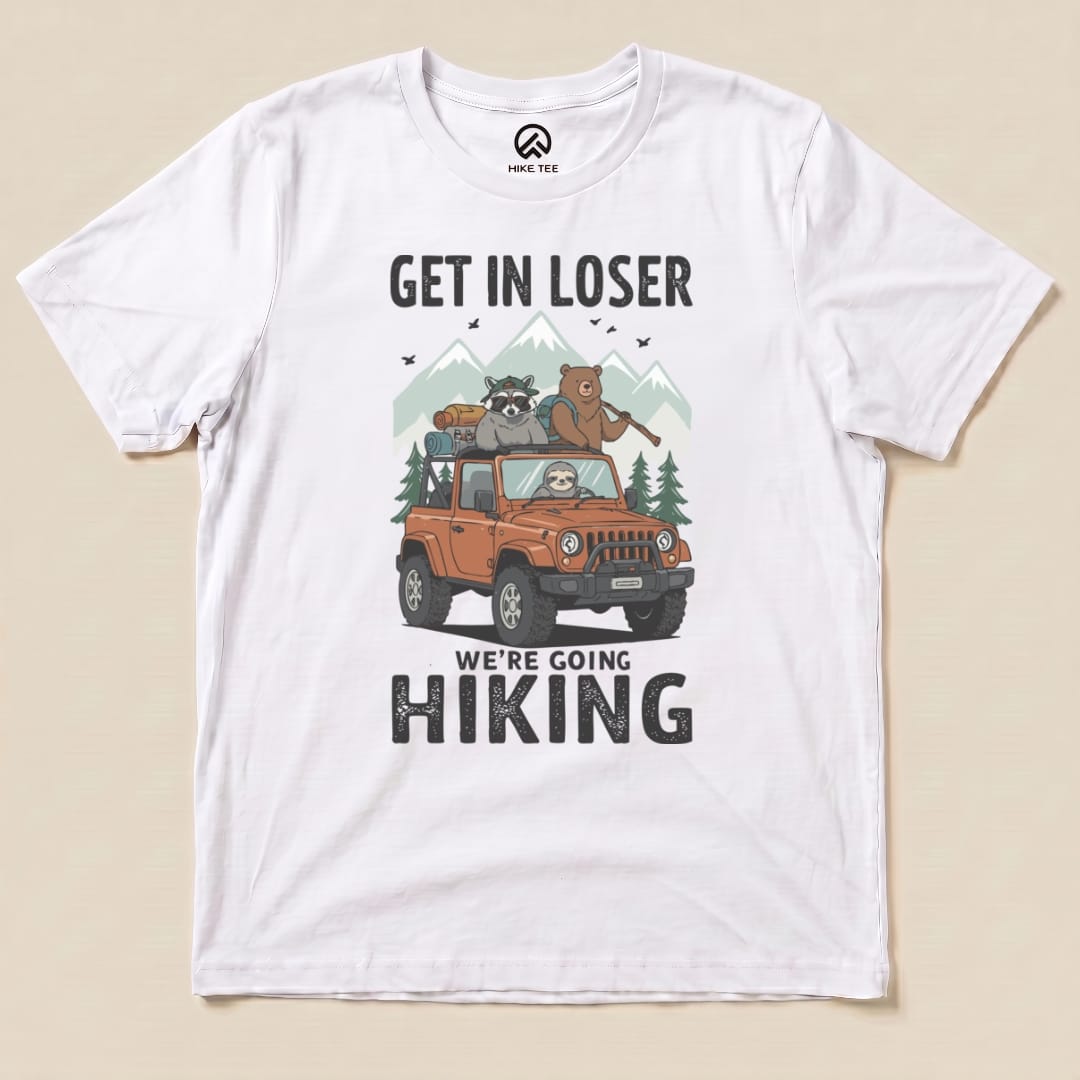 Hike Tee T-Shirt White / S Get in Loser Hiking Shirt