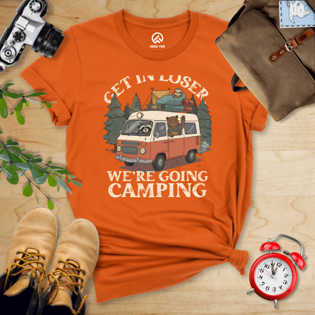 Hike Tee T-Shirt Autumn / S Get in Loser We're Going Camping Shirt