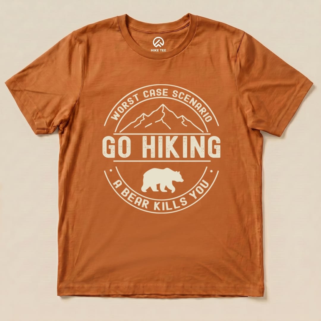 Go Hiking Worst Case Scenario Shirt Hike Tee T-Shirt Autumn / S