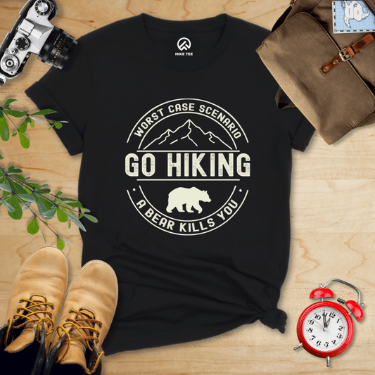 Hike Tee T-Shirt Black / S Go Hiking Worst Case Scenario Shirt