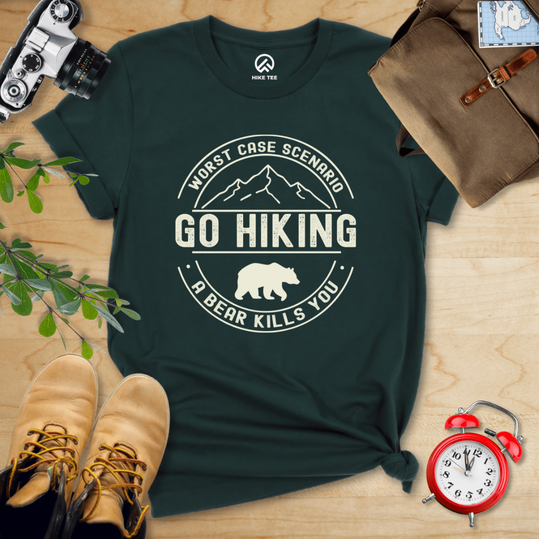 Hike Tee T-Shirt Forest / S Go Hiking Worst Case Scenario Shirt