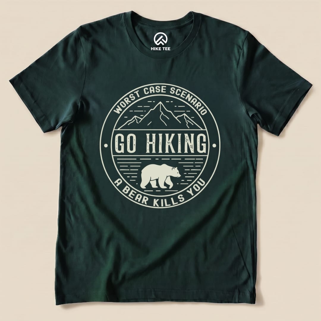 Printify T-Shirt Forest / S Go Hiking Worst Case Scenario Shirt