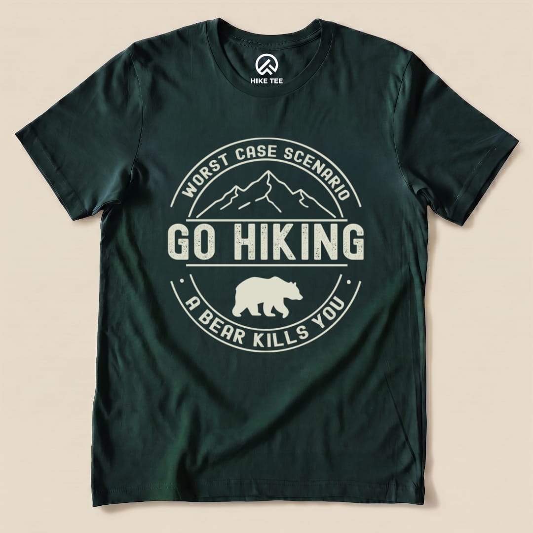 Go Hiking Worst Case Scenario Shirt Hike Tee T-Shirt Forest / S