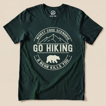 Go Hiking Worst Case Scenario Shirt Hike Tee T-Shirt Forest / S