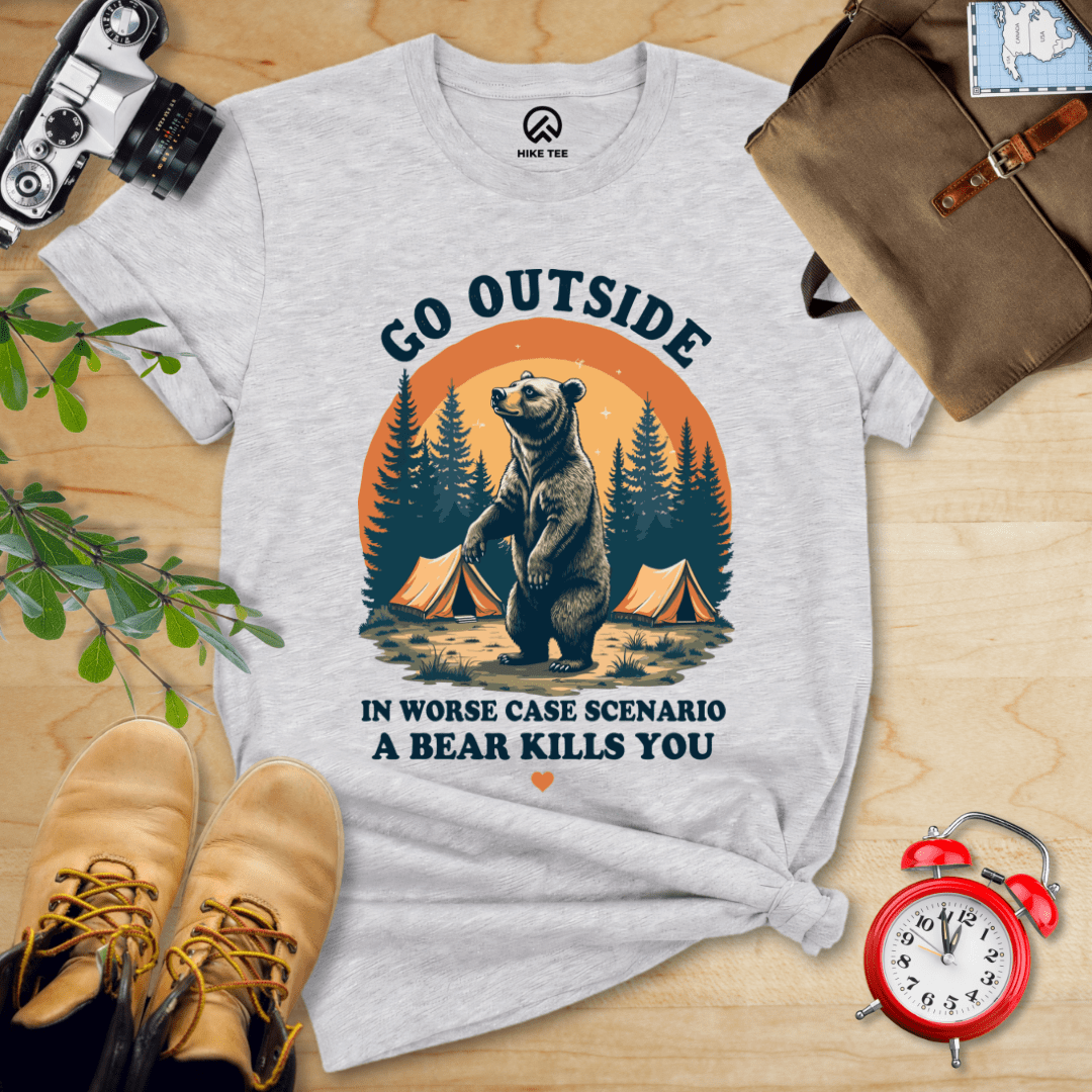 Hike Tee T-Shirt Athletic Heather / S Go Outside Shirt