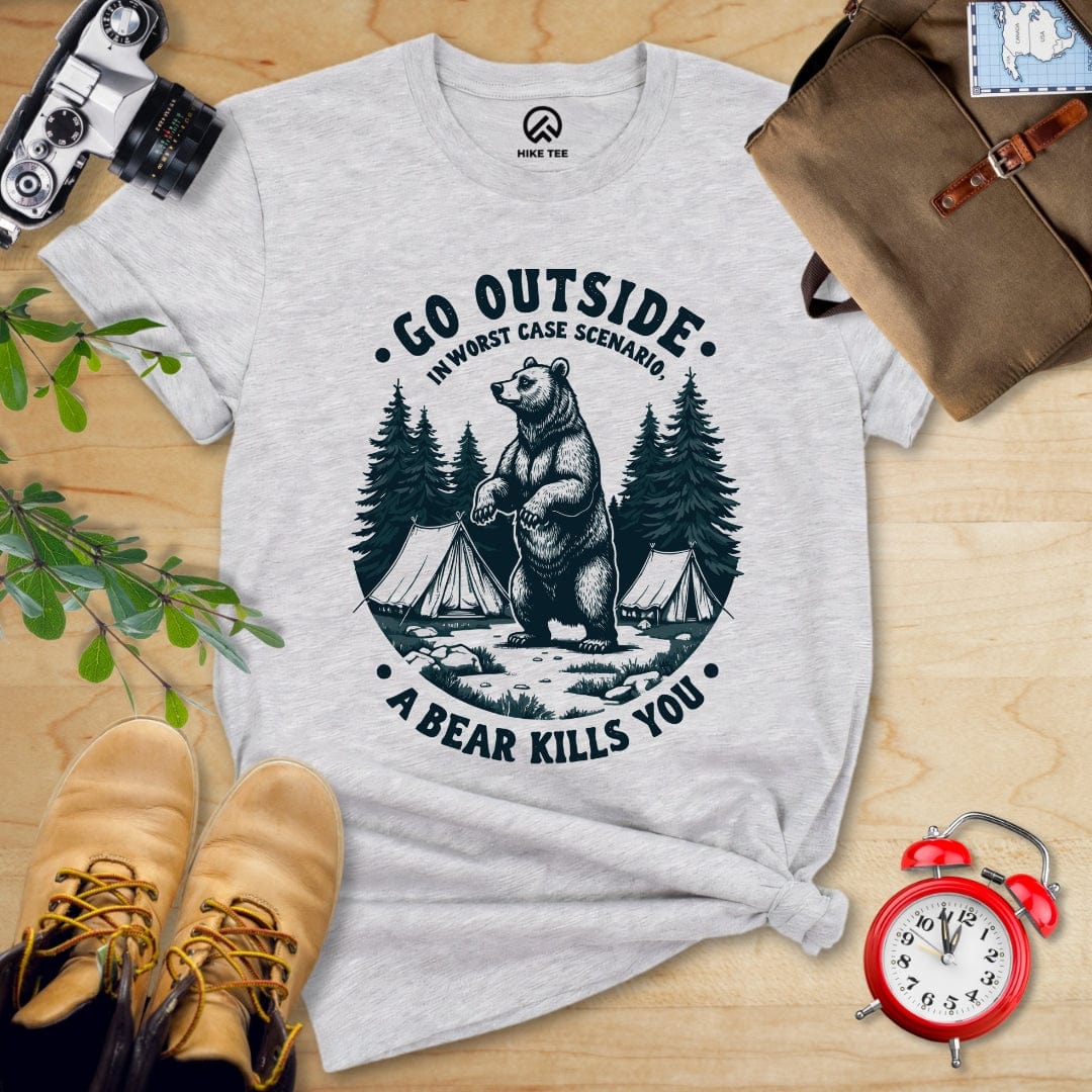 Hike Tee T-Shirt Athletic Heather / S Go Outside Shirt