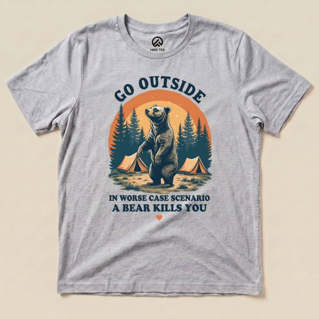Hike Tee T-Shirt Athletic Heather / S Go Outside Shirt