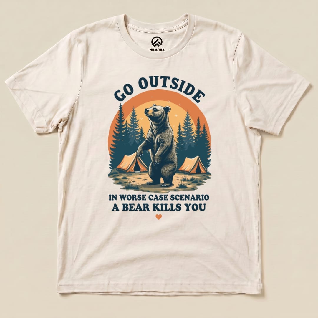 Hike Tee T-Shirt Natural / S Go Outside Shirt