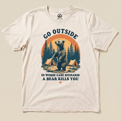 Hike Tee T-Shirt Natural / S Go Outside Shirt