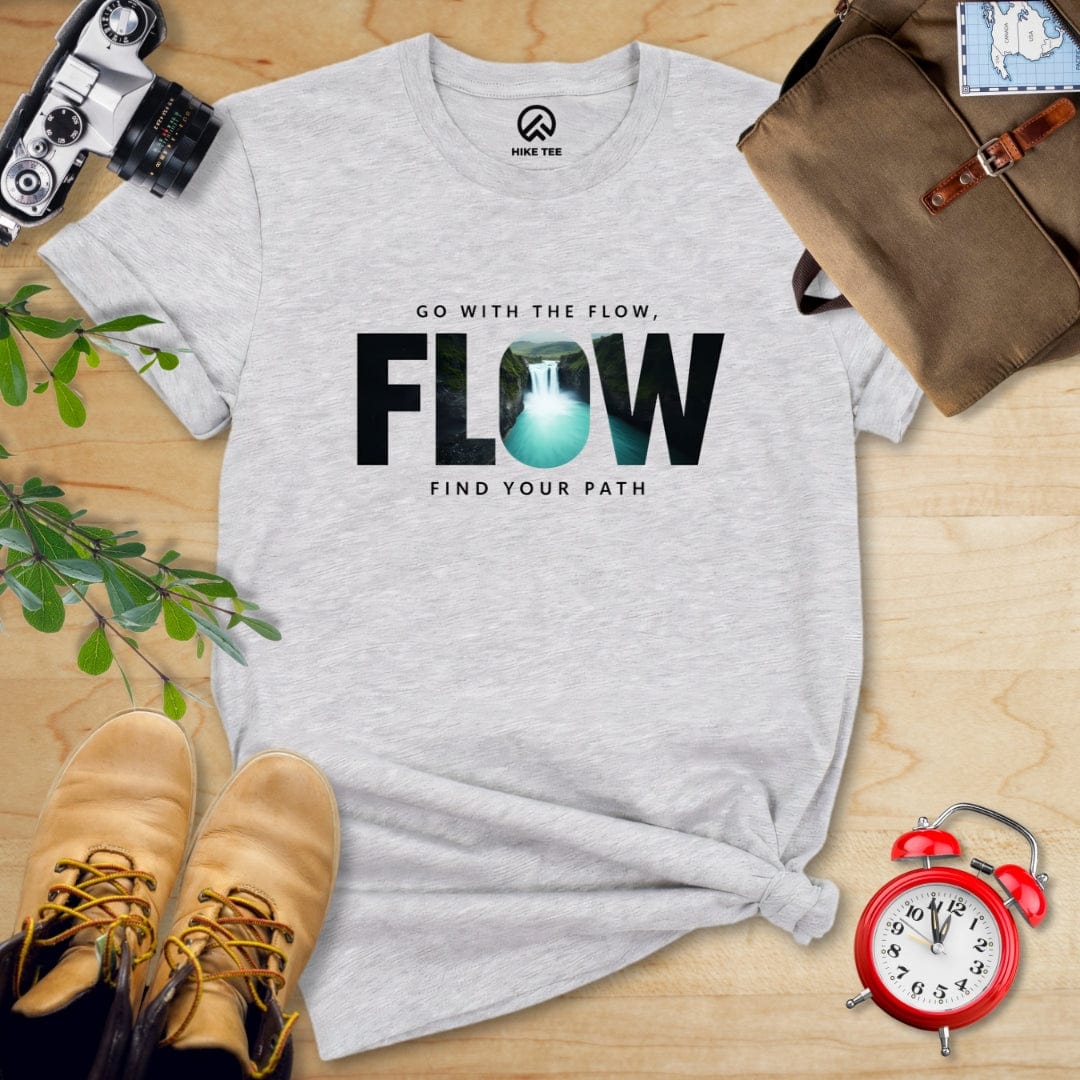 Hike Tee T-Shirt Athletic Heather / S Go With The Flow Shirt