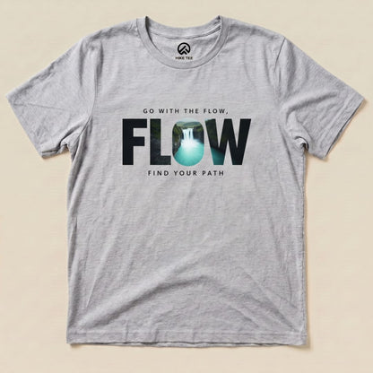 Go With The Flow Shirt Hike Tee T-Shirt Athletic Heather / S