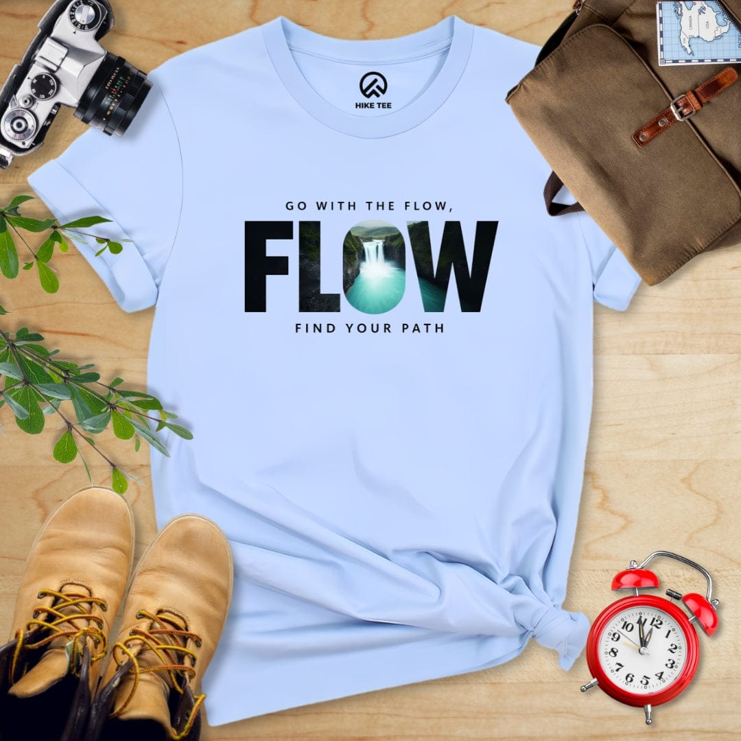 Hike Tee T-Shirt Baby Blue / S Go With The Flow Shirt