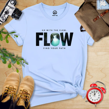 Hike Tee T-Shirt Baby Blue / S Go With The Flow Shirt