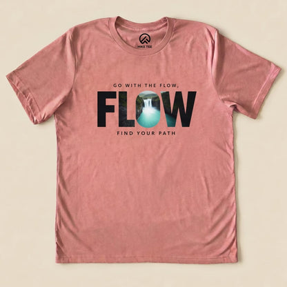 Go With The Flow Shirt Hike Tee T-Shirt Heather Mauve / S