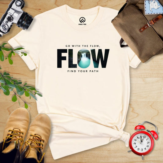 Hike Tee T-Shirt Natural / S Go With The Flow Shirt