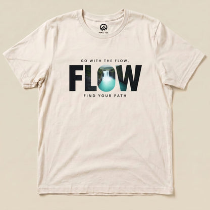 Go With The Flow Shirt Hike Tee T-Shirt Natural / S