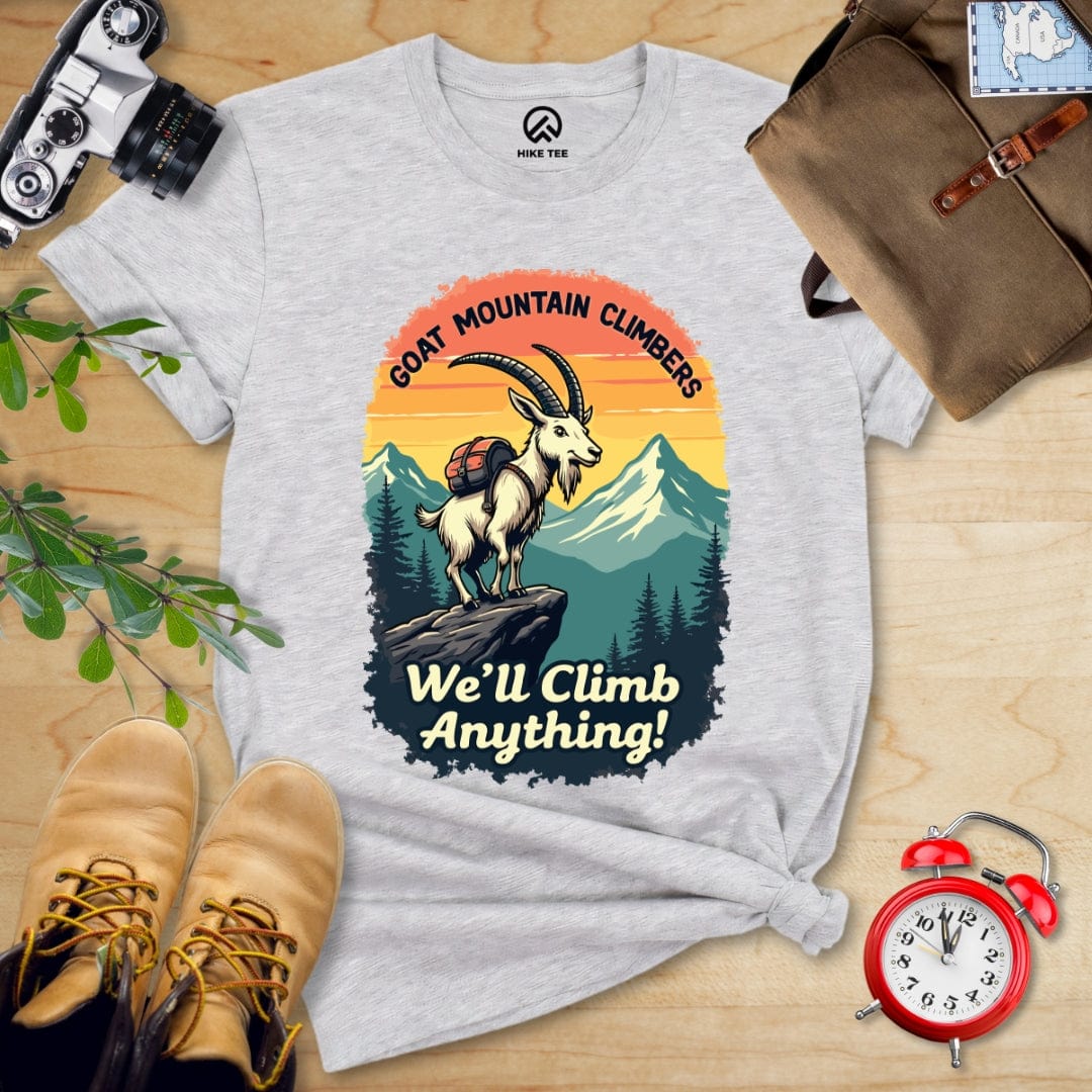 Hike Tee T-Shirt Athletic Heather / S Goat Mountain Climbers Shirt