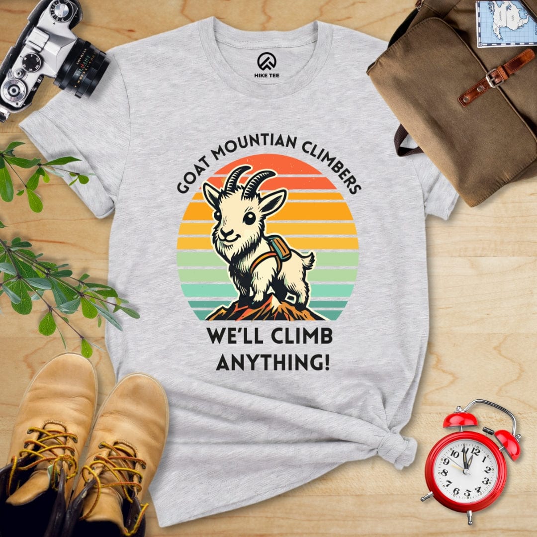Hike Tee T-Shirt Athletic Heather / S Goat Mountain Climbers Shirt