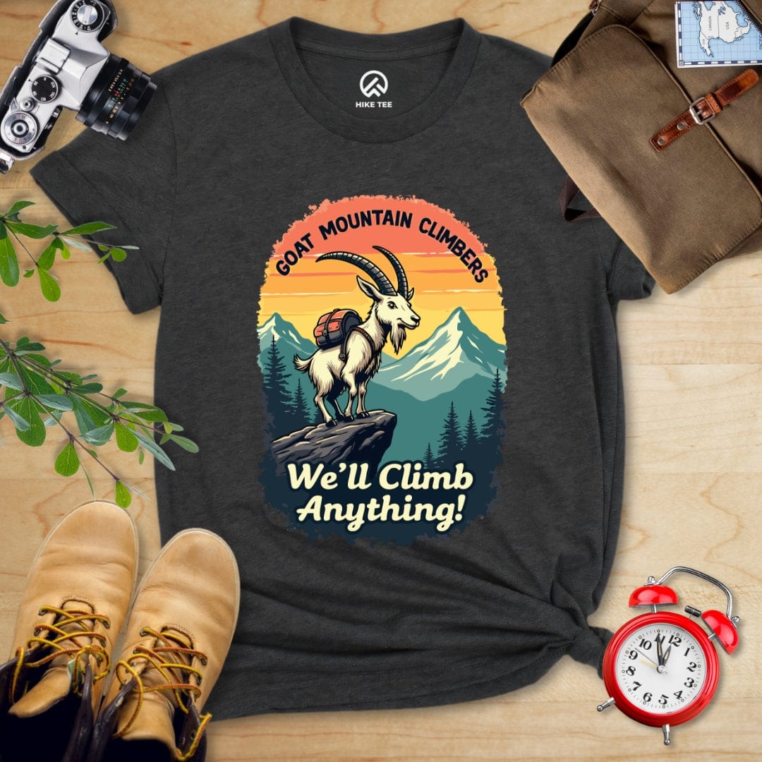 Hike Tee T-Shirt Dark Grey Heather / S Goat Mountain Climbers Shirt