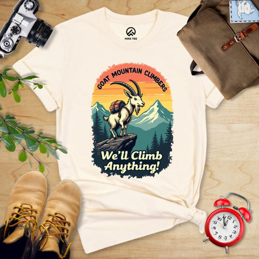 Hike Tee T-Shirt Natural / S Goat Mountain Climbers Shirt