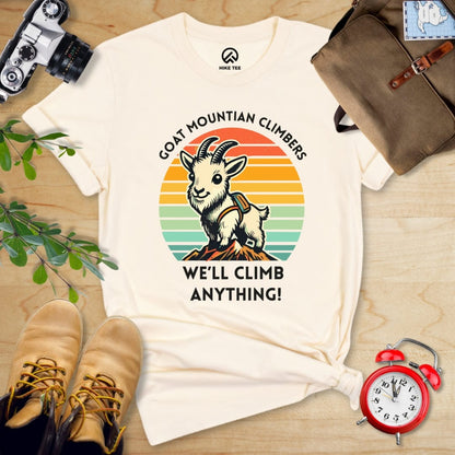 Hike Tee T-Shirt Natural / S Goat Mountain Climbers Shirt