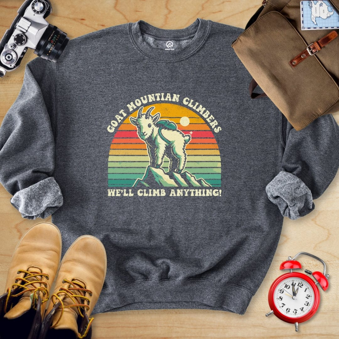 Hike Tee Sweatshirt Dark Heather / S Goat Mountain Climbers Sweatshirt