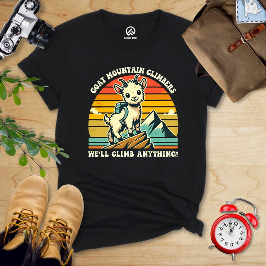 Hike Tee T-Shirt Black / S Goat Mountain Climbers