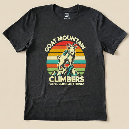 Goat Mountain Shirt Hike Tee T-Shirt Dark Grey Heather / S